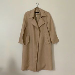 Zara linen trench coat